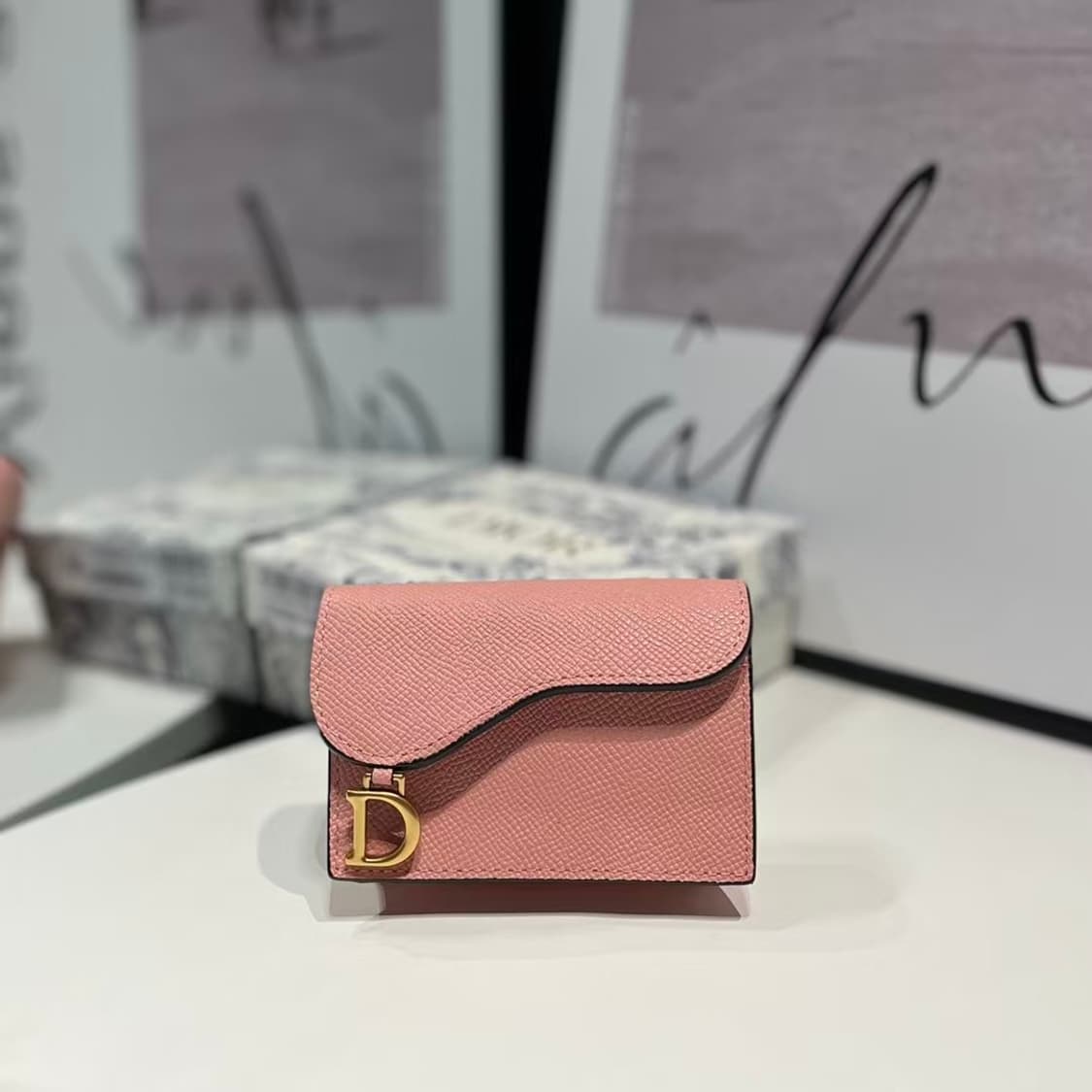 디올 새들 플랩 카드 홀더 그레이 디올 오블리크 자카드
 상품이미지1