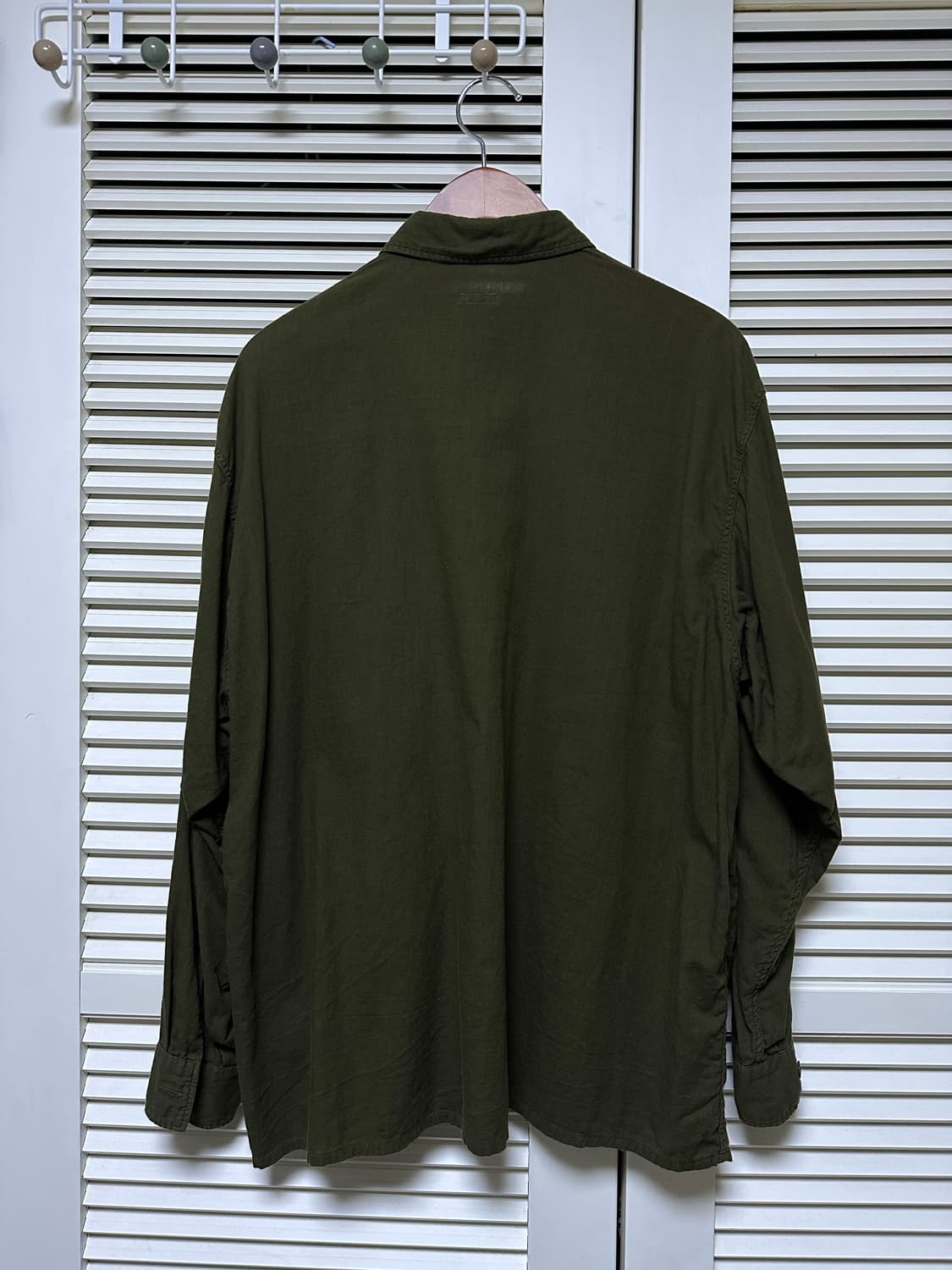 [2] Comoli 베타샨 CPO 셔츠 (Olive) 상품이미지4