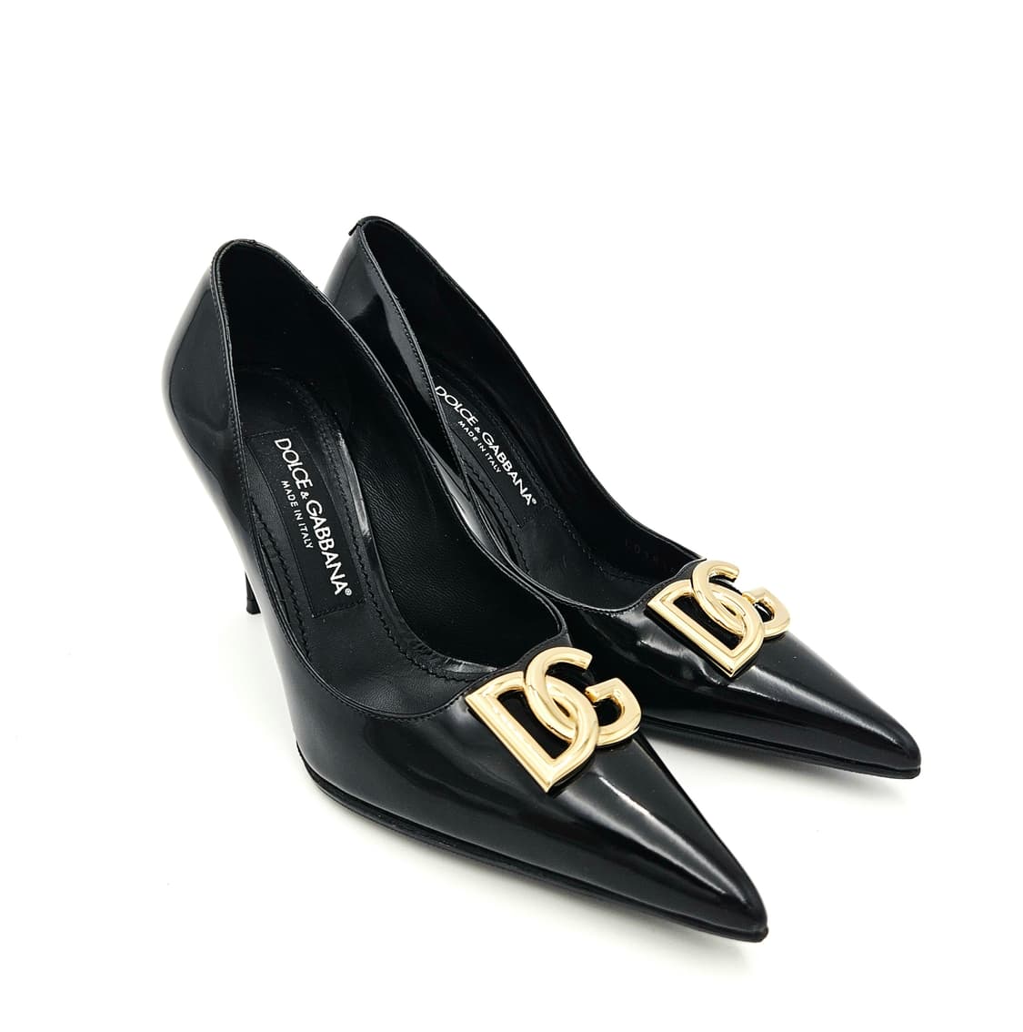 돌체앤가바나 DG 로고 페이던트 펌프스 힐 35.5 상품이미지8
