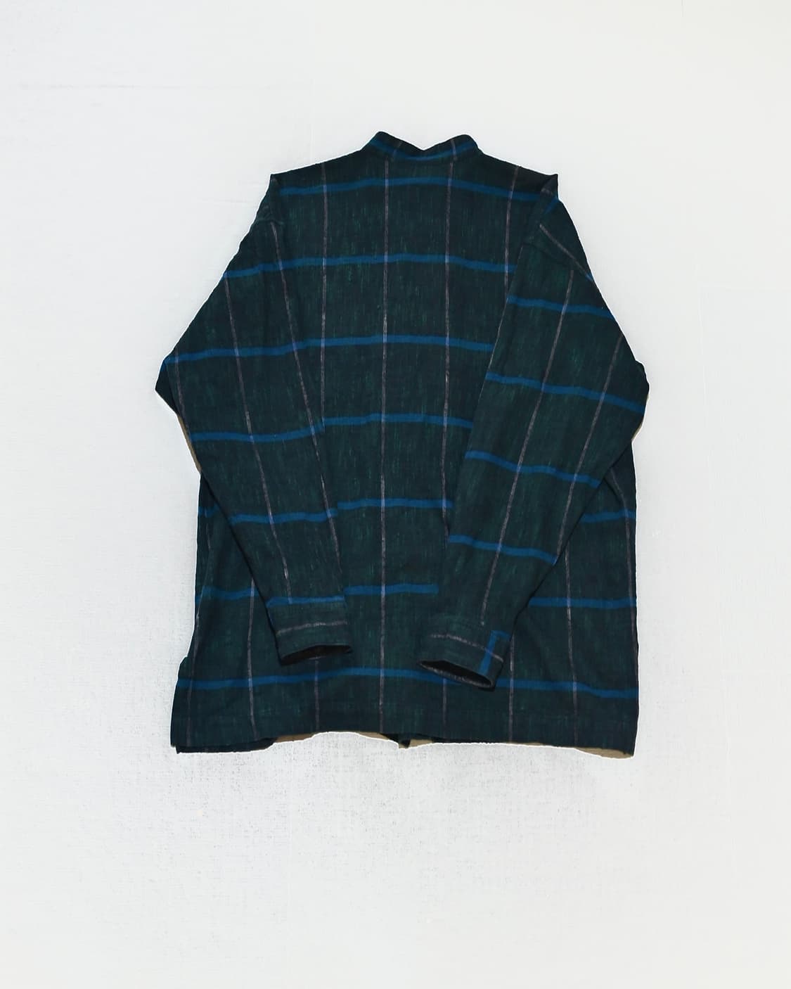 Issey miyake 80s indigo plaid check shir 상품이미지4