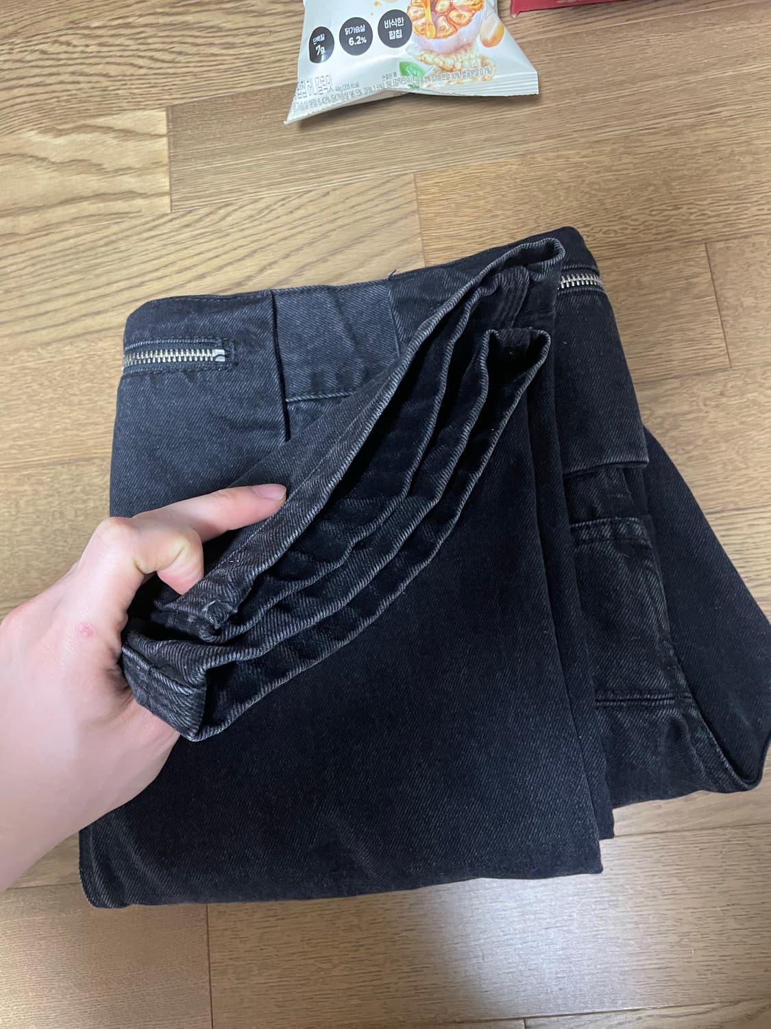 플라스틱프로덕트 백 팬츠 s 블랙 상품이미지5