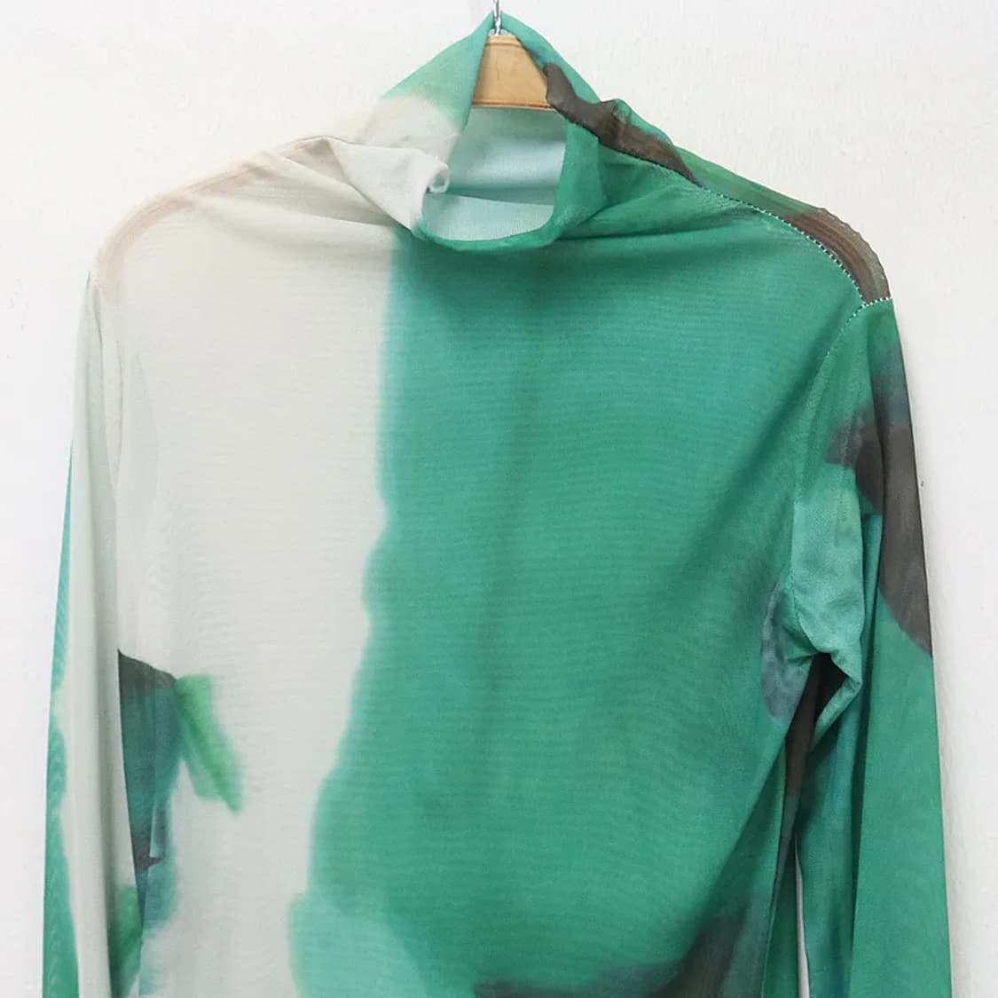 [미사용품] y2k 시스루 블라우스 64583 상품이미지7