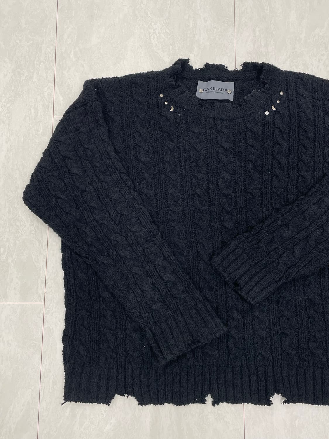 GAKIHARA 은하수 데미지 니트 상품이미지2