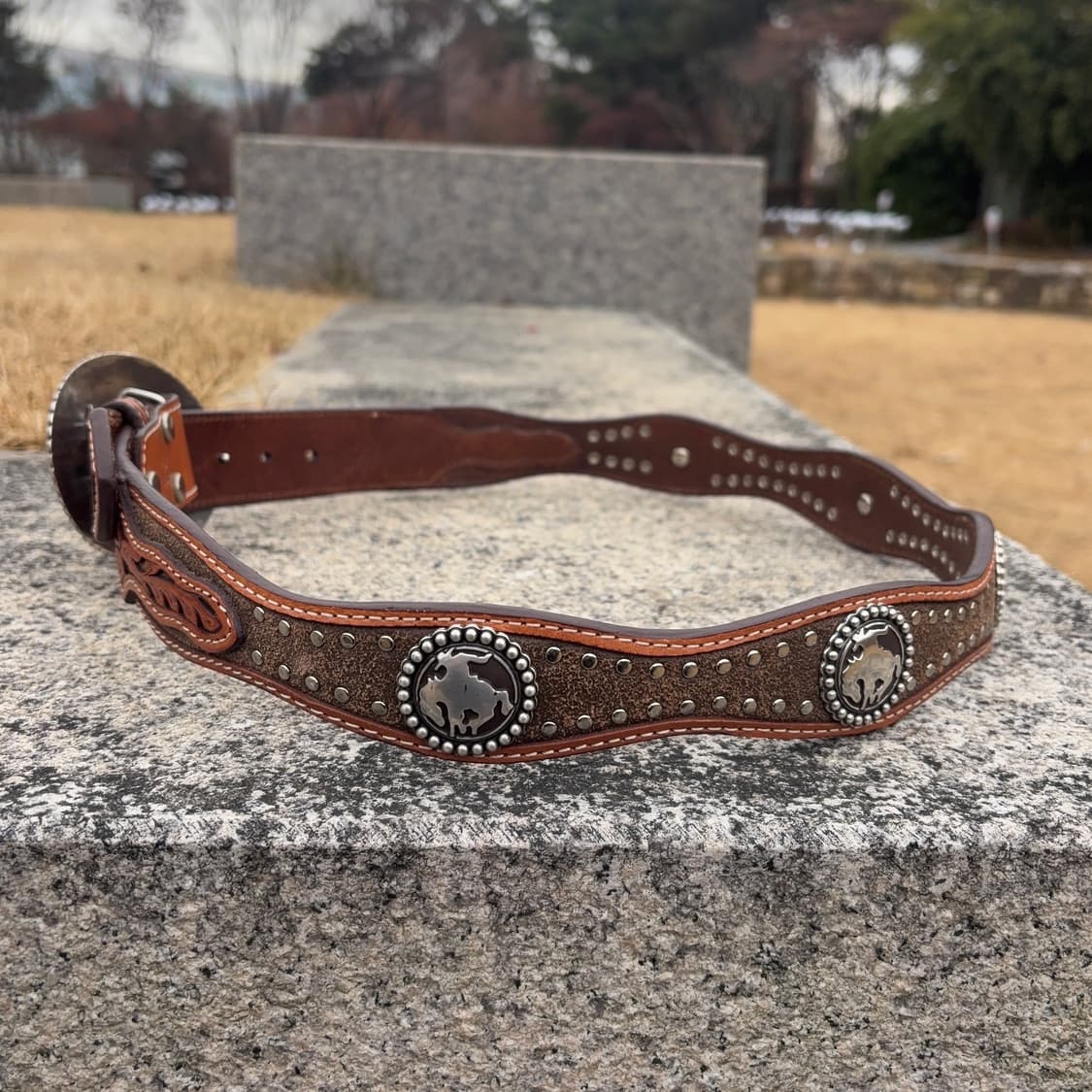 노코나 Nocona 웨스턴 콘초 레더 벨트  상품이미지5