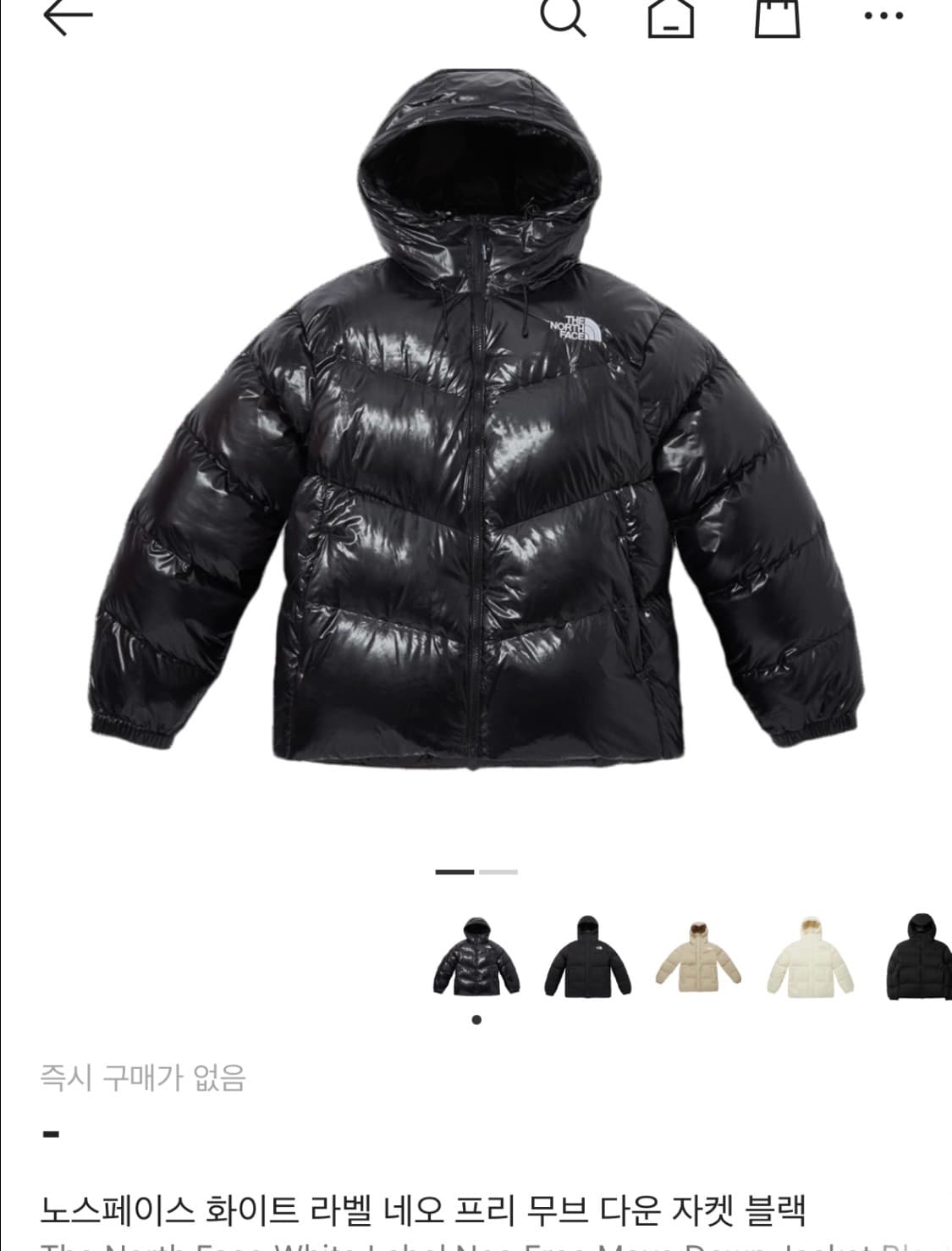 노스페이스 화이트 라벨 네오 프리 패딩 XL 상품이미지1