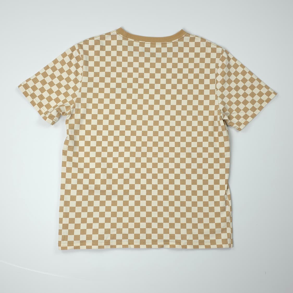 반스 어반게이트 체커 코튼 티셔츠 베이지 (M) 상품이미지2