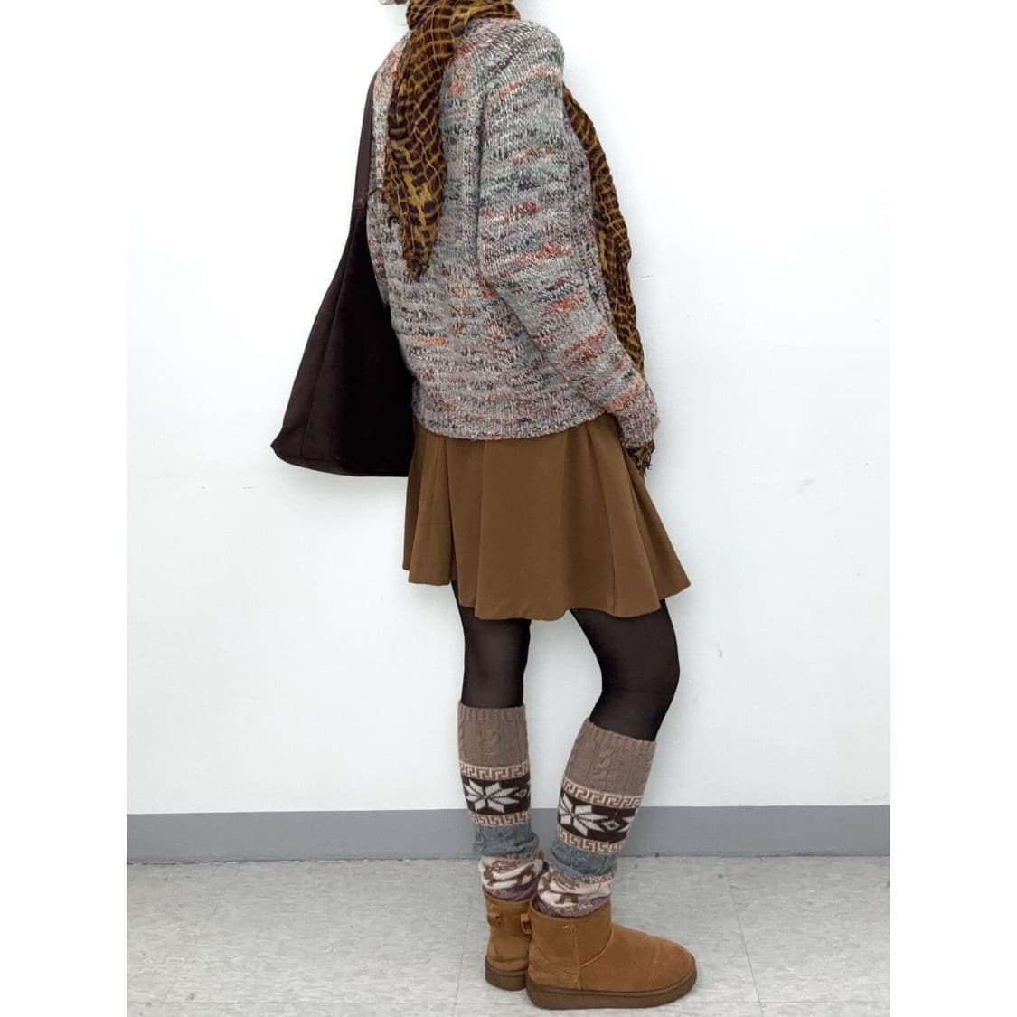 빈티지 무지개 니트 상품이미지3