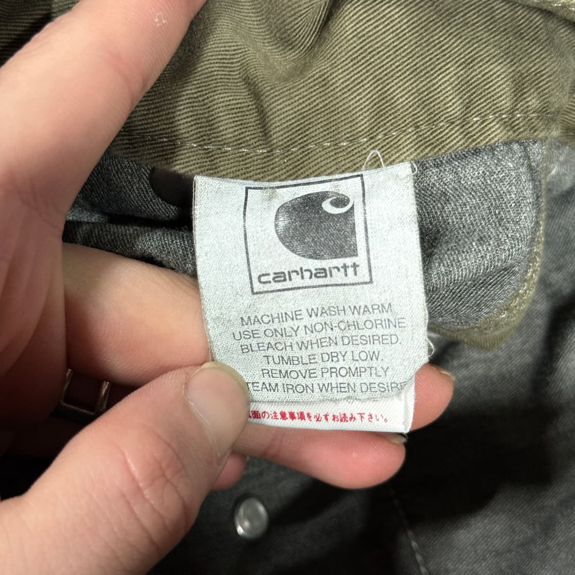 90-00s 칼하트 재팬 오리지널 레더탭 워크 와이드 카고 쇼츠 팬츠 상품이미지7