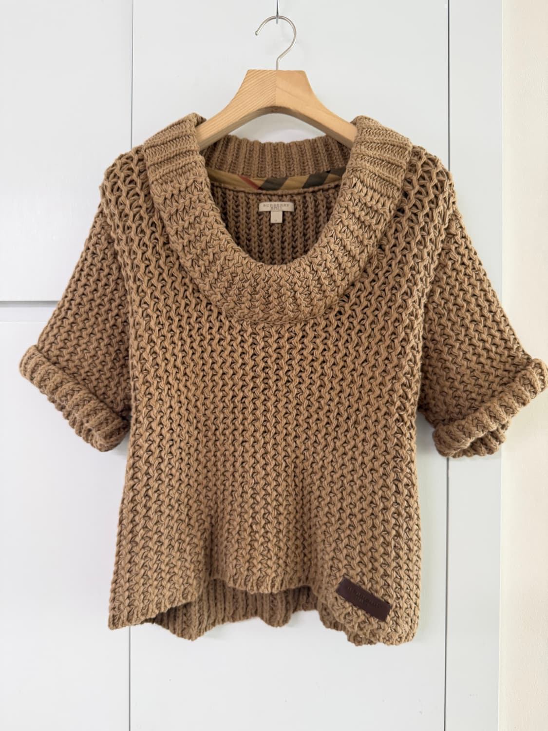 버버리 브릭 반팔 니트 상품이미지1