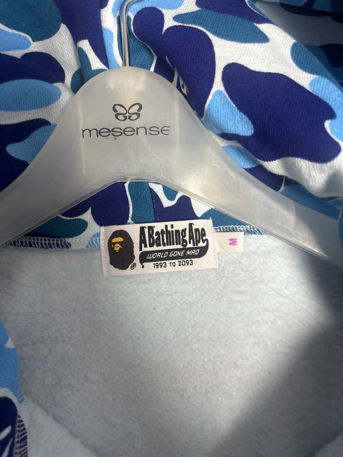 베이프 블루 샤크후드 M 상품이미지3