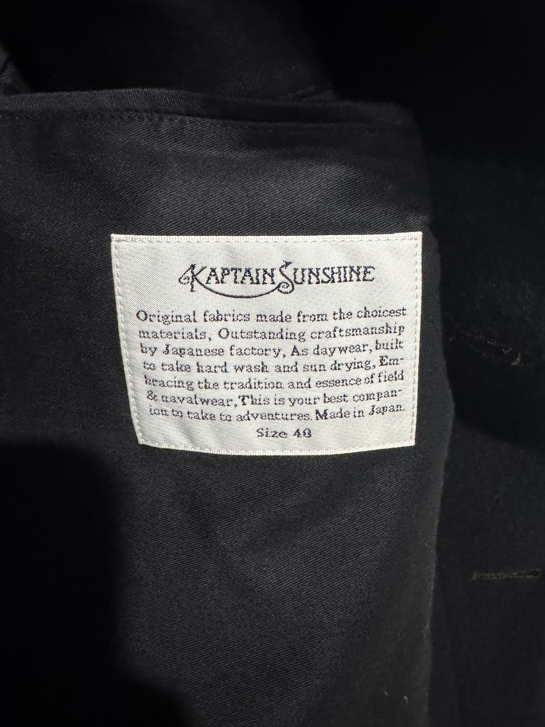 캡틴선샤인 트레블러 코트 40 네이비 상품이미지5