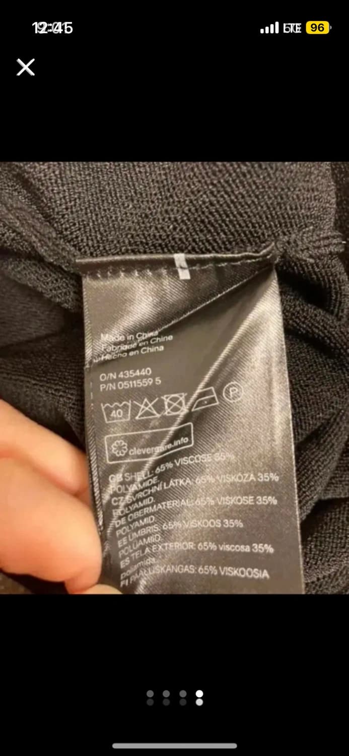 H&M 블랙 원숄더 탑 S 상품이미지4