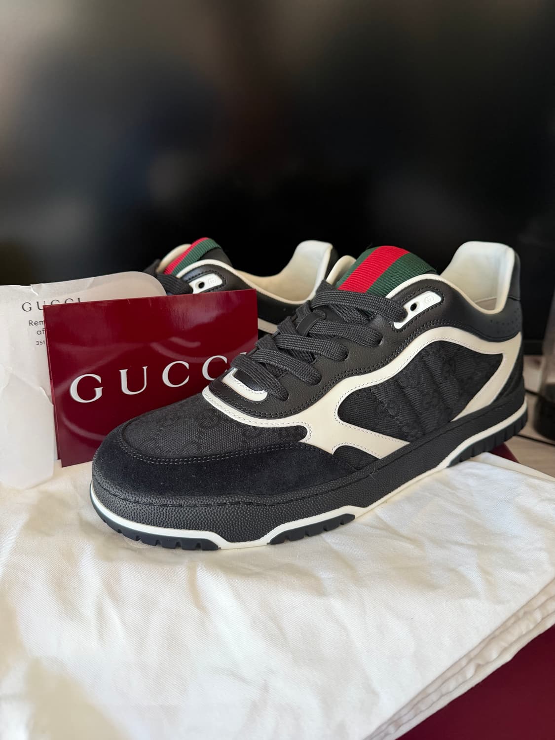 [9] 구찌 리웹 스니커즈 블랙 상품이미지1