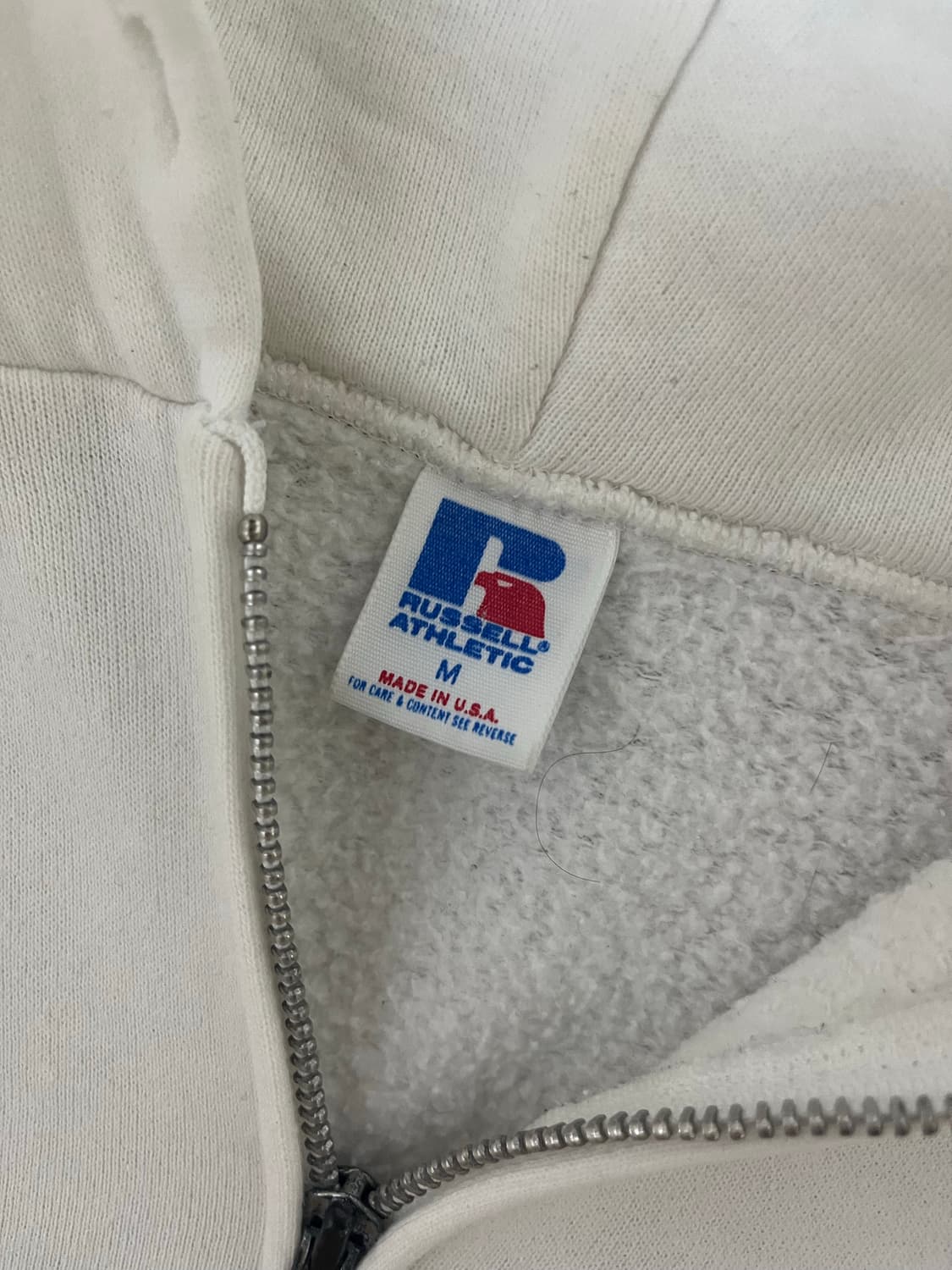 러셀 아틀레틱 후드집업 화이트 m 상품이미지2