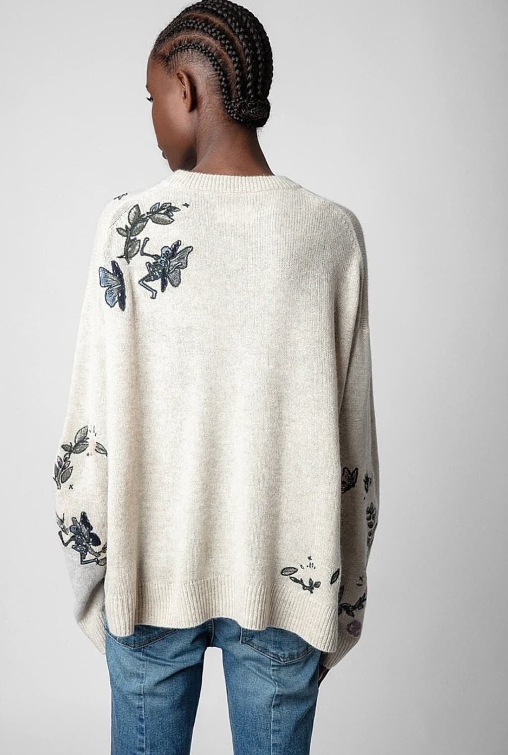 여) 쟈딕앤볼테르 멀티패치 캐시미어 니트 상품이미지3