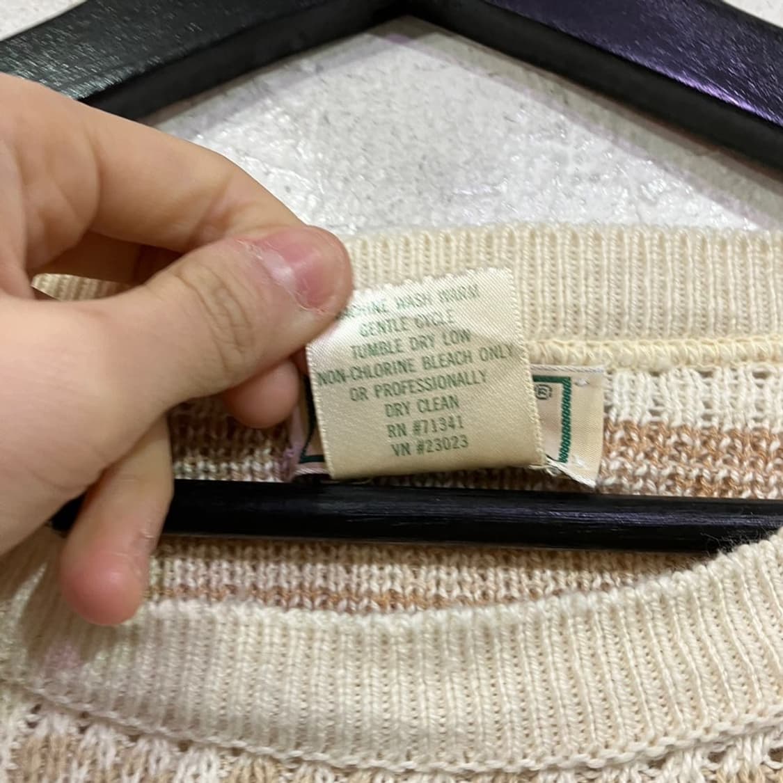 엘엘빈 패턴 니트 상품이미지6