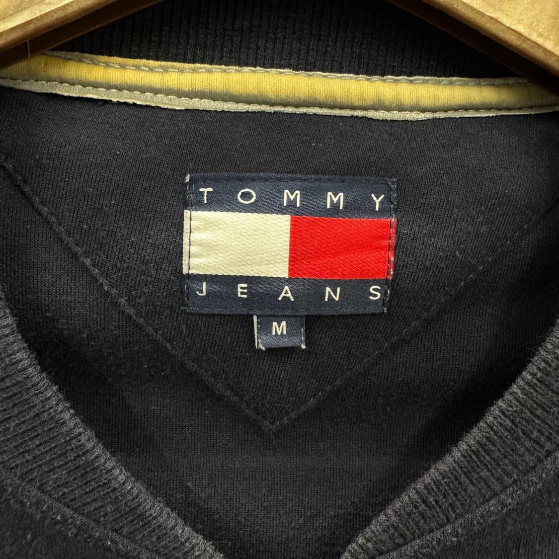 18F/W 타미힐피거 집업 자켓 헤리티지 플래그 금색 지퍼 디테일 네이비 상품이미지7