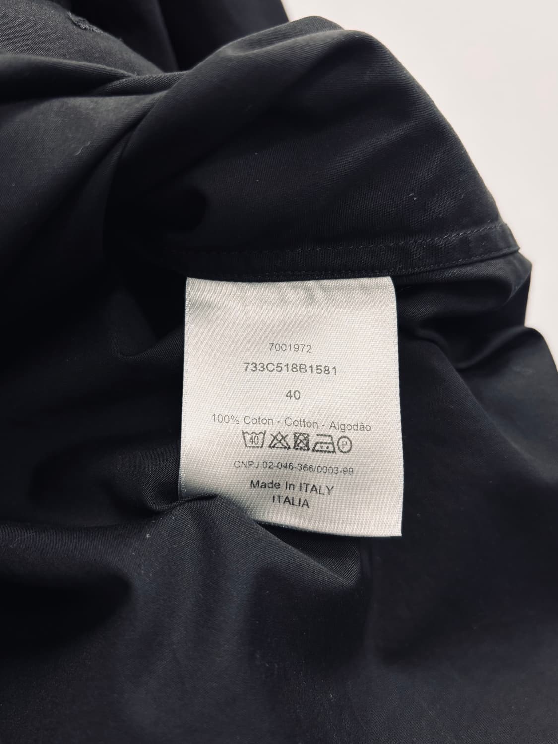 17FW 디올(Dior) 엠브로이더리 비 비(BEE) 히든 버튼 셔츠 상품이미지6