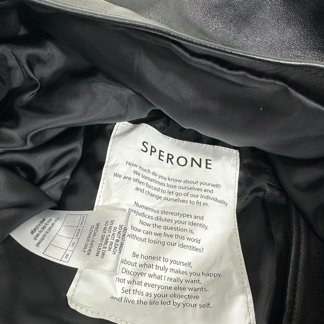 우먼M 55 스페로네 MAISON DE SPERONE 램스킨 가죽라이더 상품이미지5