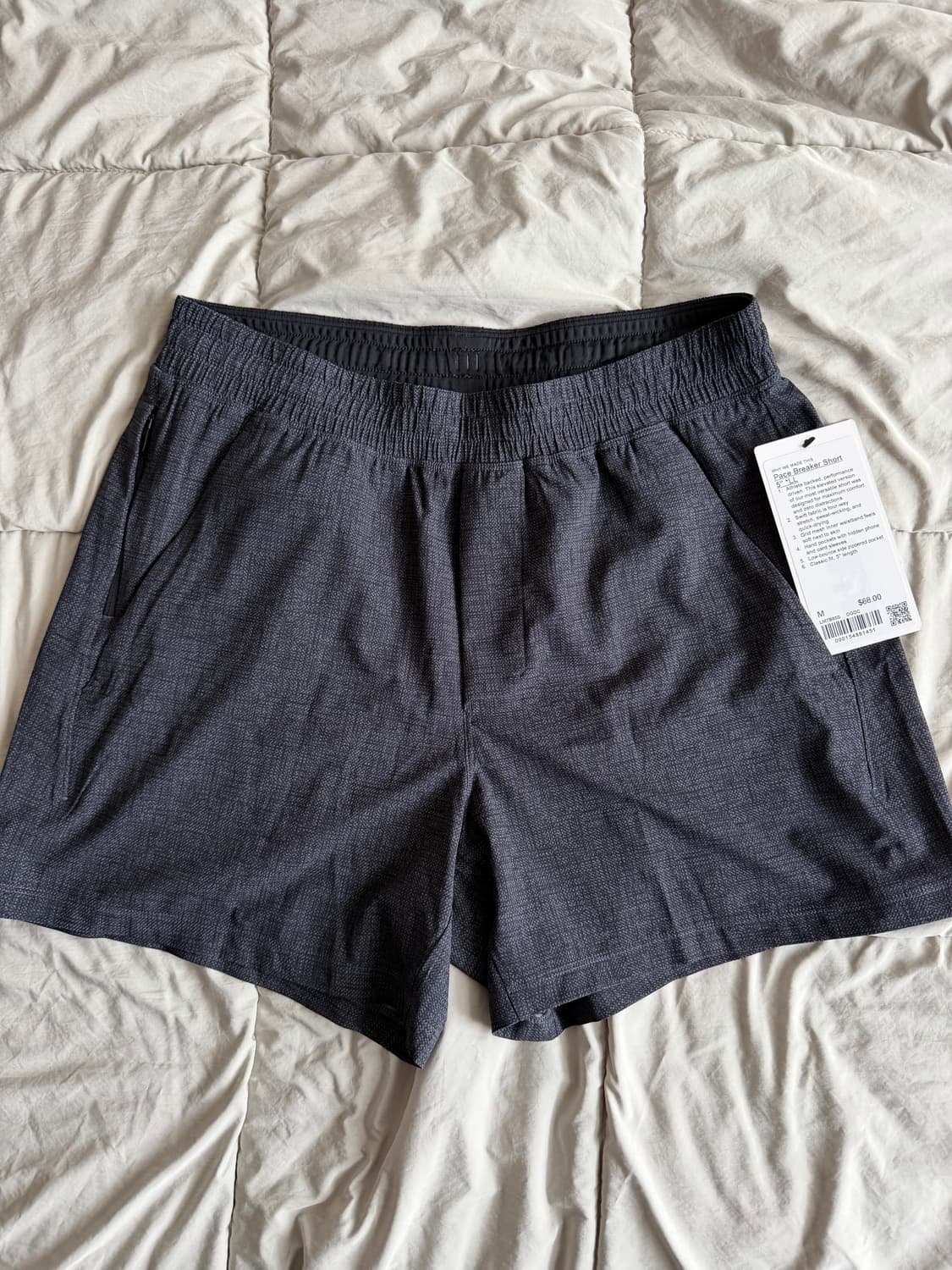 룰루레몬 페이스 브레이커 라이너리스 5인치 m 새상품 판매합니다. 상품이미지1