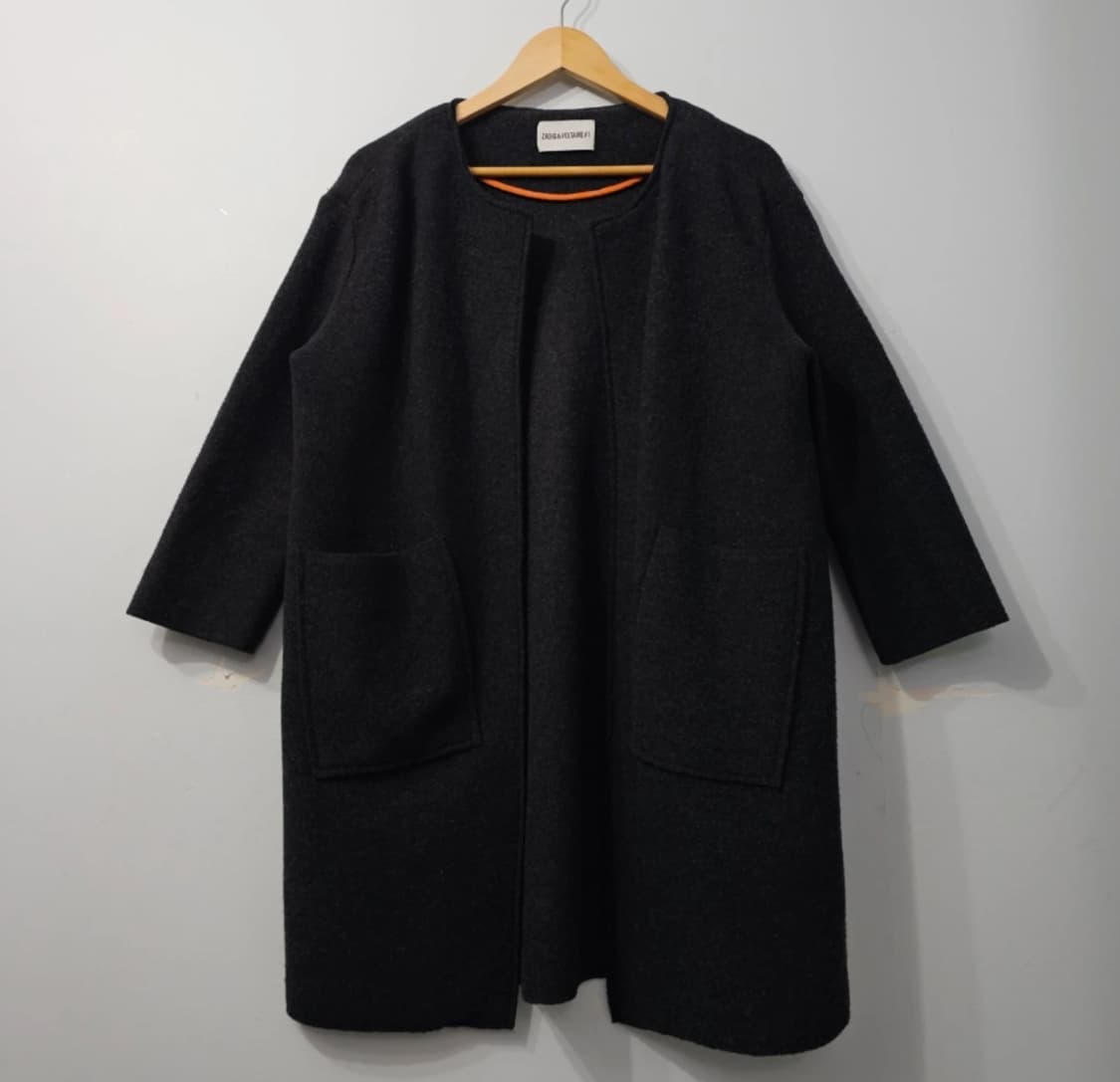 자딕앤볼테르 JOEL BW 메리노 울 코트 오버핏 F 상품이미지1