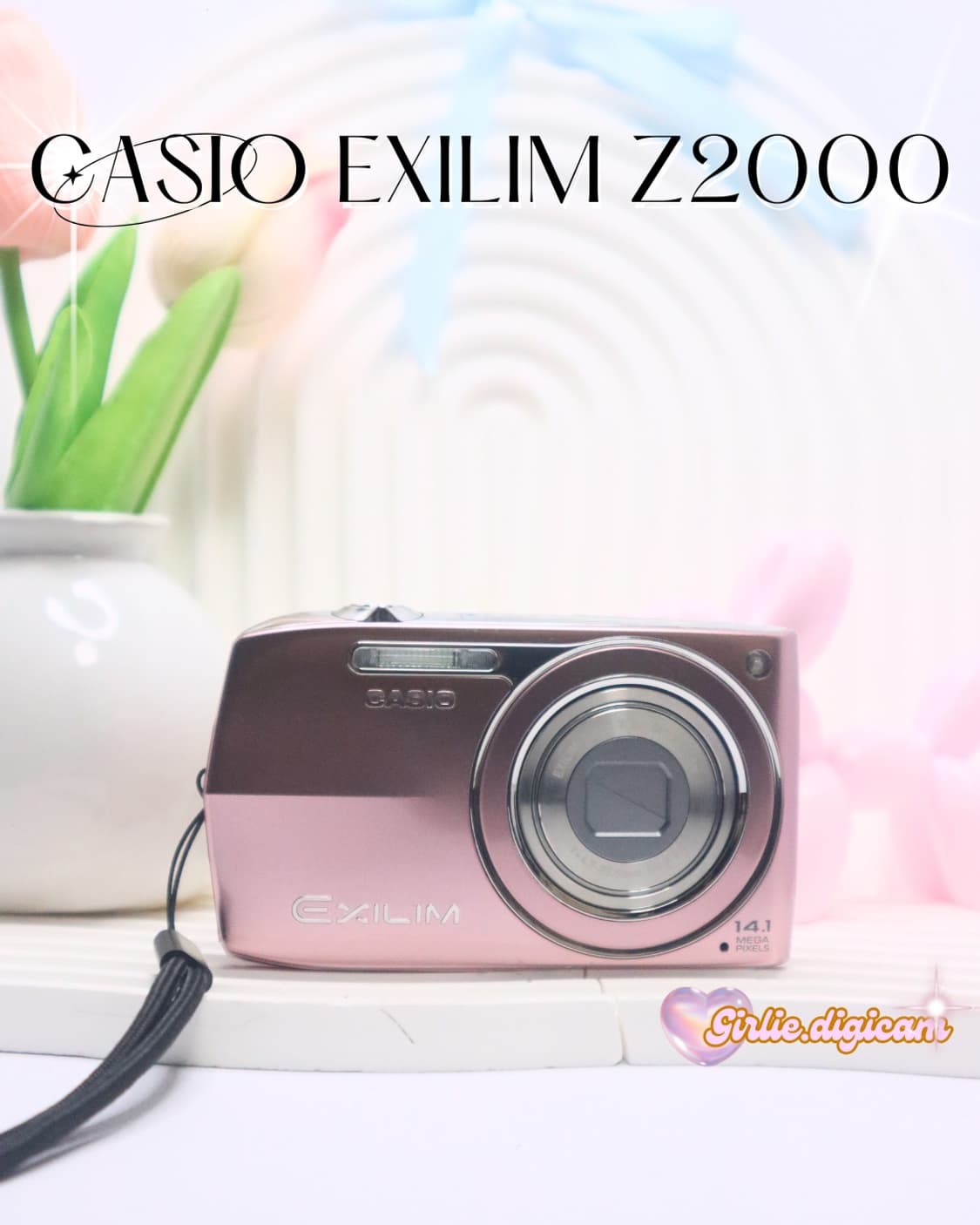 르세라핌+아일릿!) 카시오 엑슬림 EX-Z2000 (Z2300) 베이핑크 상품이미지1