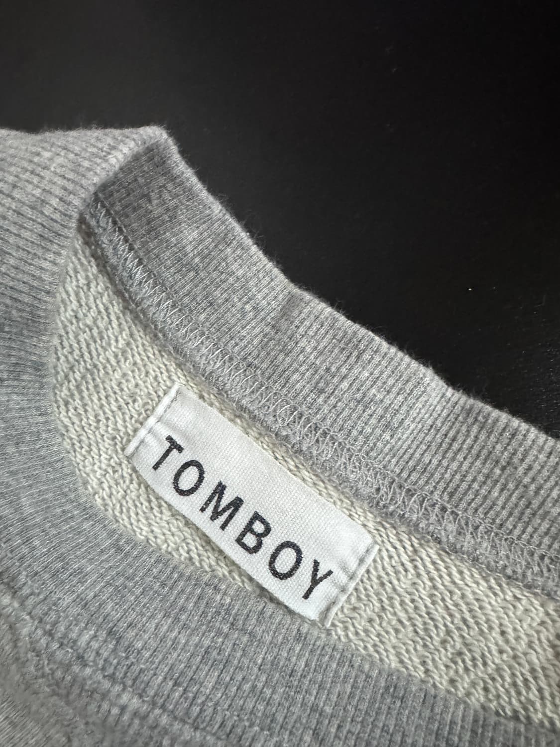 여성 톰보이 tomboy 크롭 스웻 맨투맨 상품이미지3