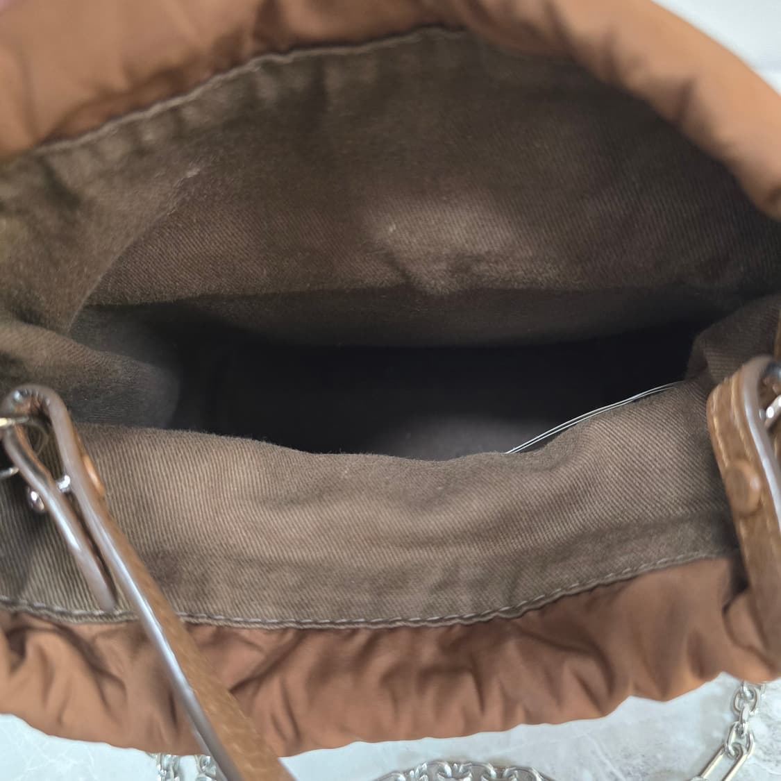 메종 마르지엘라 5ac 버킷백 브라운 판매 상품이미지7