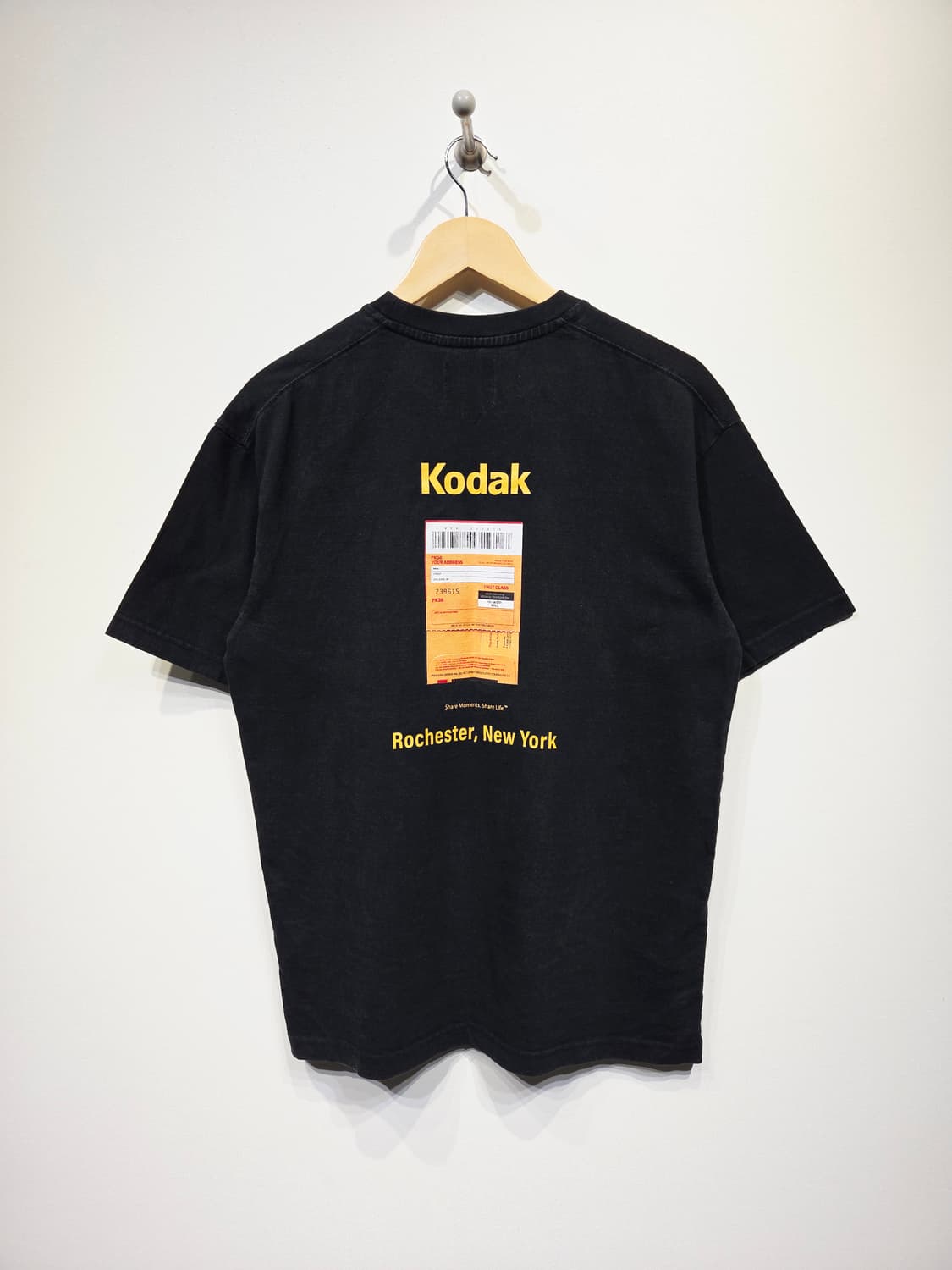 코닥(KODAK) 로체스터 뉴욕 바코드 반팔 티셔츠 블랙 상품이미지5