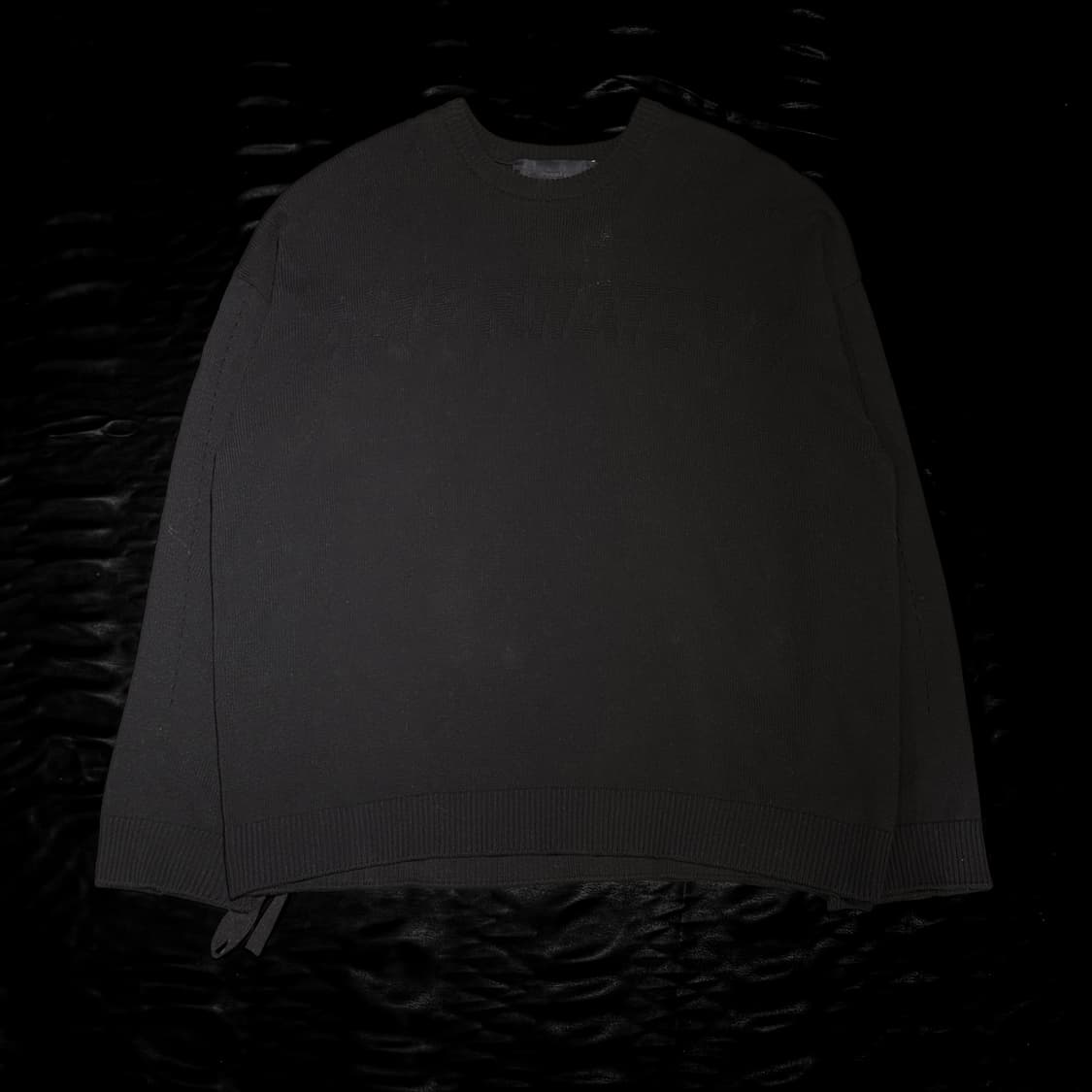 준지 스트랩 니트 블랙 상품이미지1