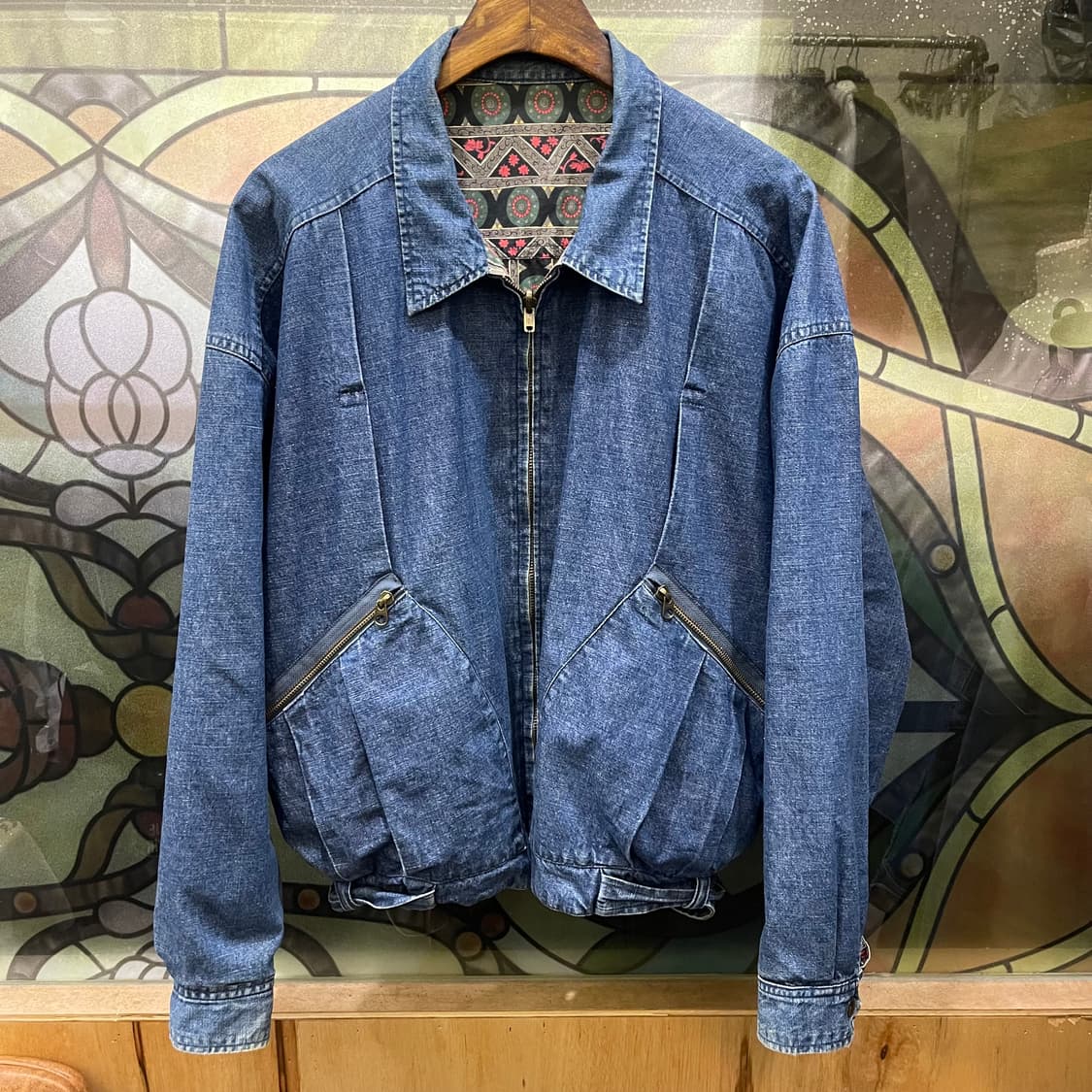 90’s Vintage  리버시블 블루종 상품이미지1