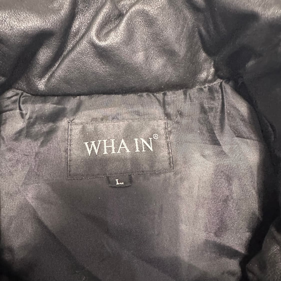 빈티지 레더 패딩 조끼 상품이미지4