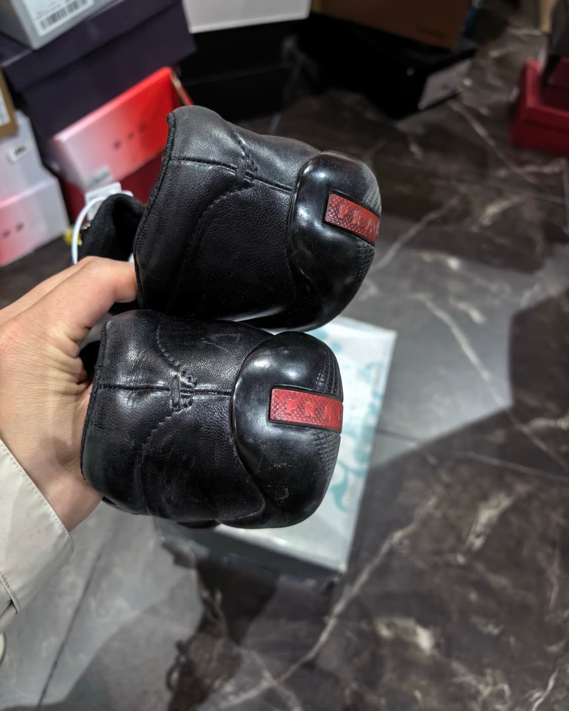 프라다 스포츠 스트링 로퍼 스니커즈 uk7 상품이미지4