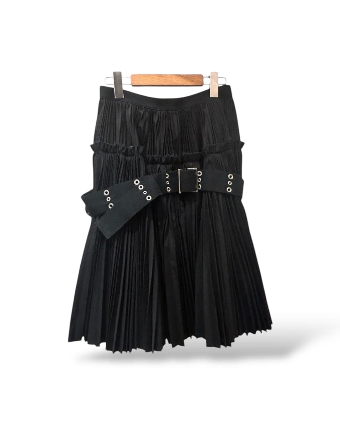 (rare) Sacai 벨트 레이어드 플리츠 스커트 (사카이) 상품이미지1