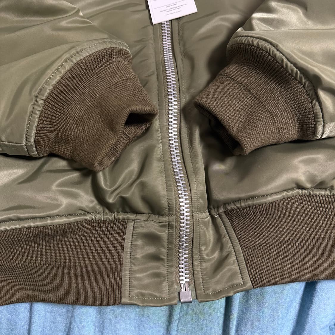 [M]더블렛 24SS 로봇 숄더 카키 봄버 MA-1 자켓 상품이미지8