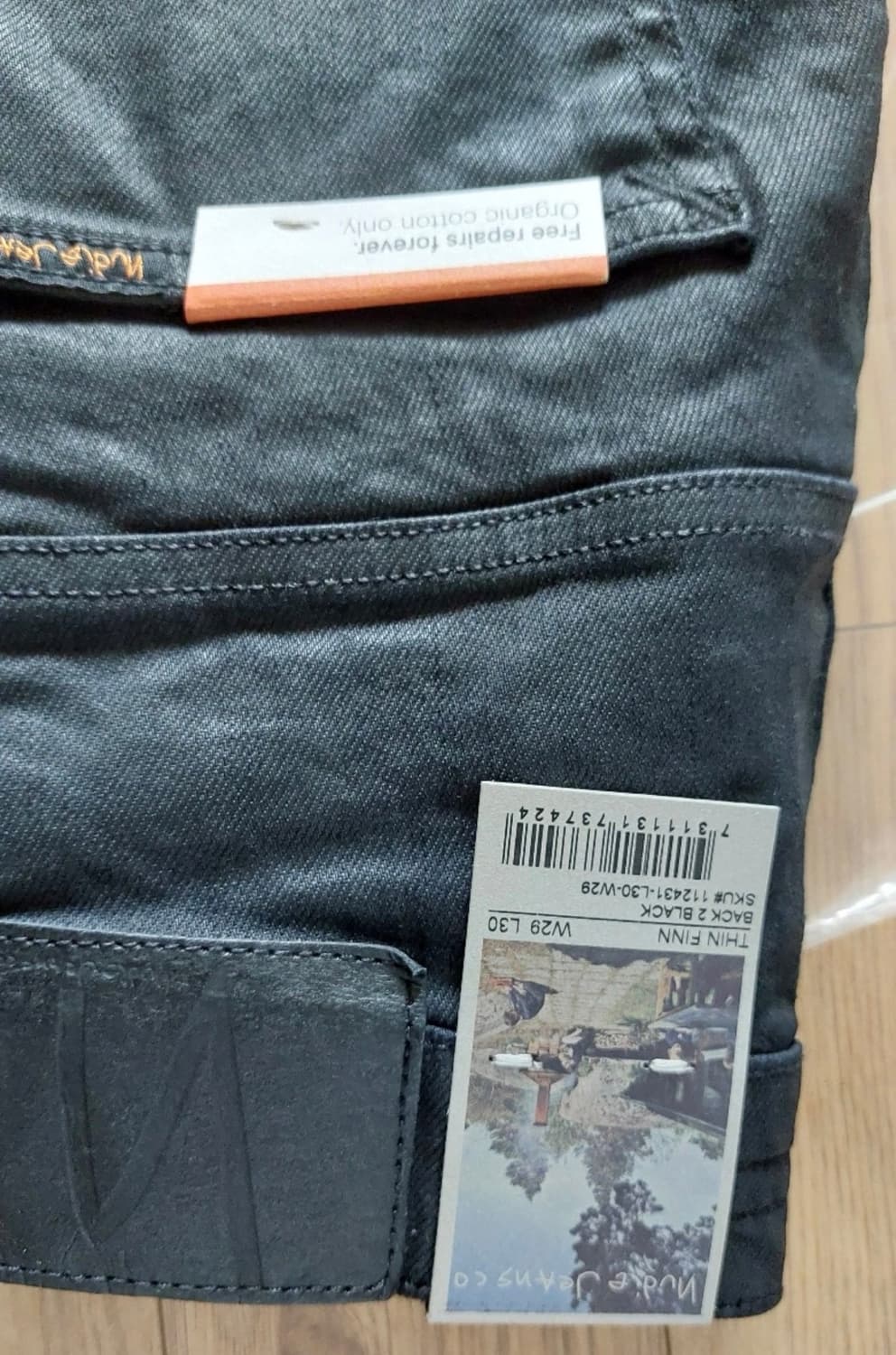 누디진 씬핀 백투블랙 W29 L30  상품이미지3