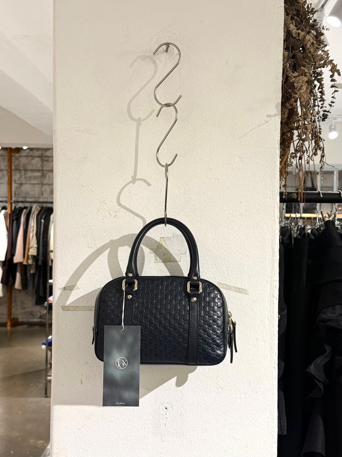 구찌 네이비 마이크로시마 스몰 토트백 상품이미지5