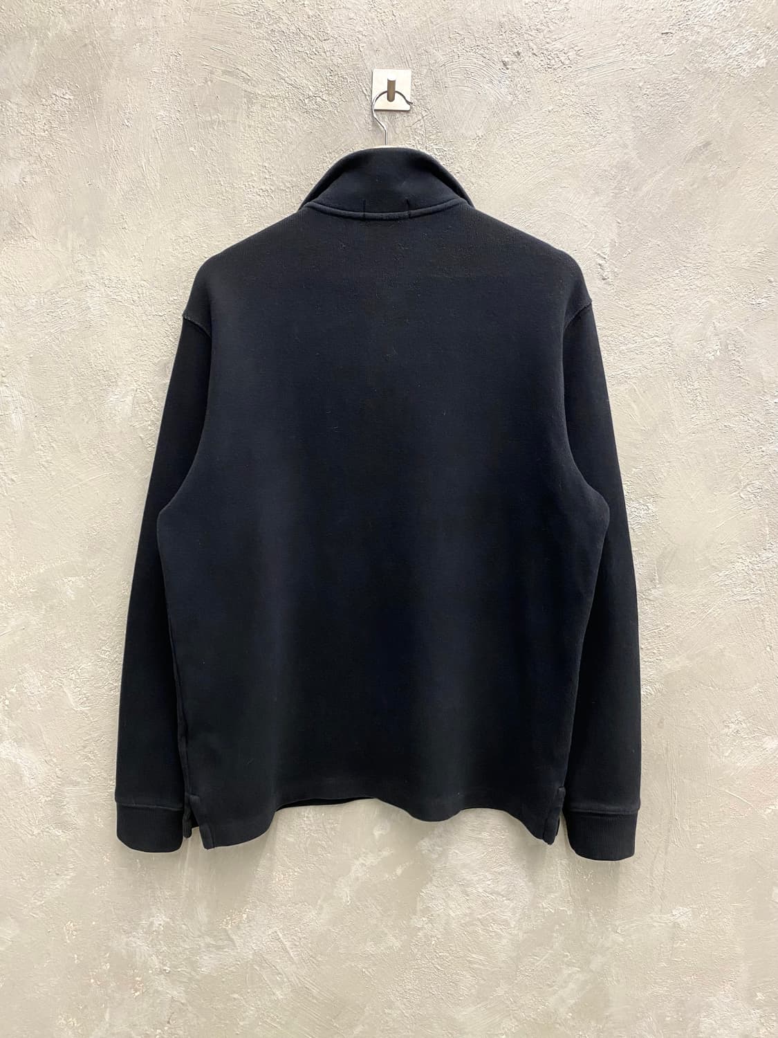[M] Polo 폴로 랄프로렌 블랙 하프집업 코튼 니트 상품이미지4