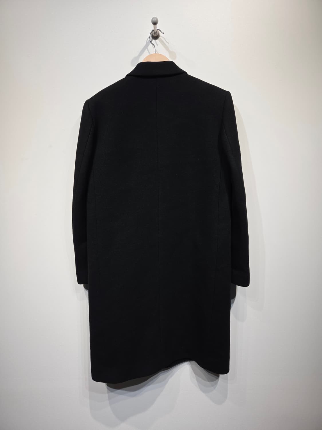 BLOSSOM 블러썸 울 96% 미니멀 블랙 롱 코트 상품이미지5