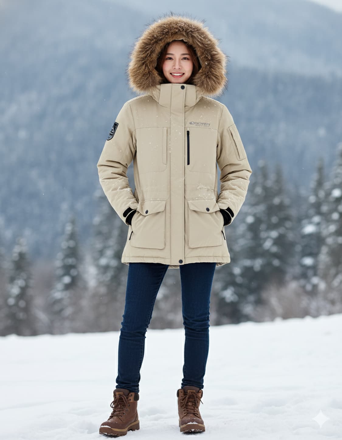 디스커버리 여성 패딩 90사이즈 상품이미지2