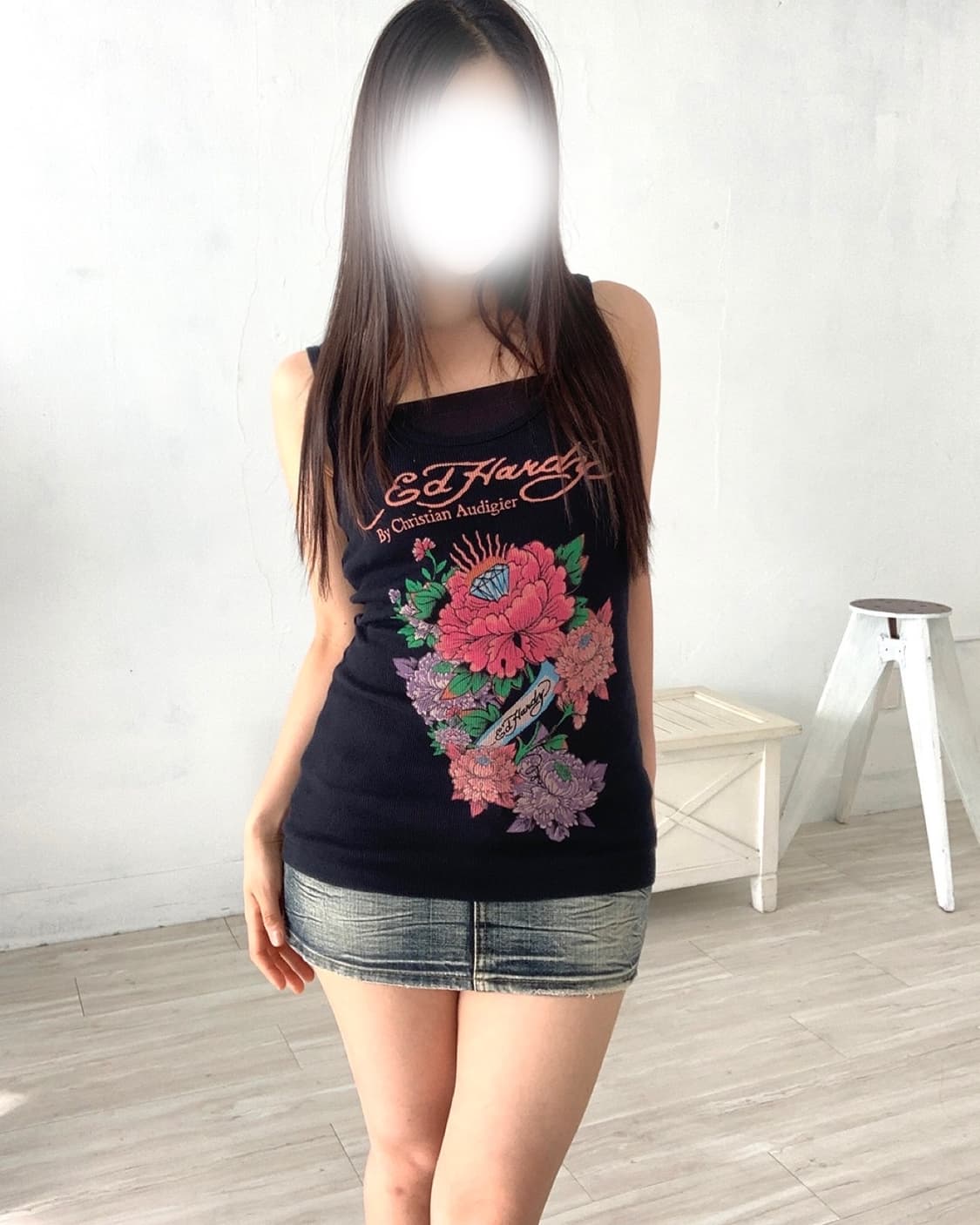 Ed Hardy tattoo print sleeveless top(새상품 상품이미지2
