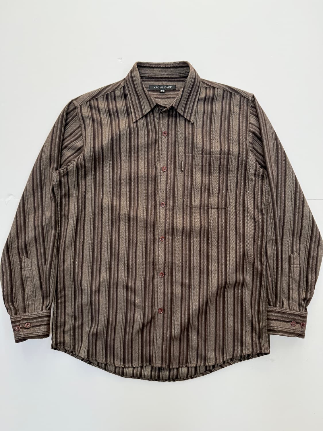 브라운 빈티지 체크셔츠 상품이미지2