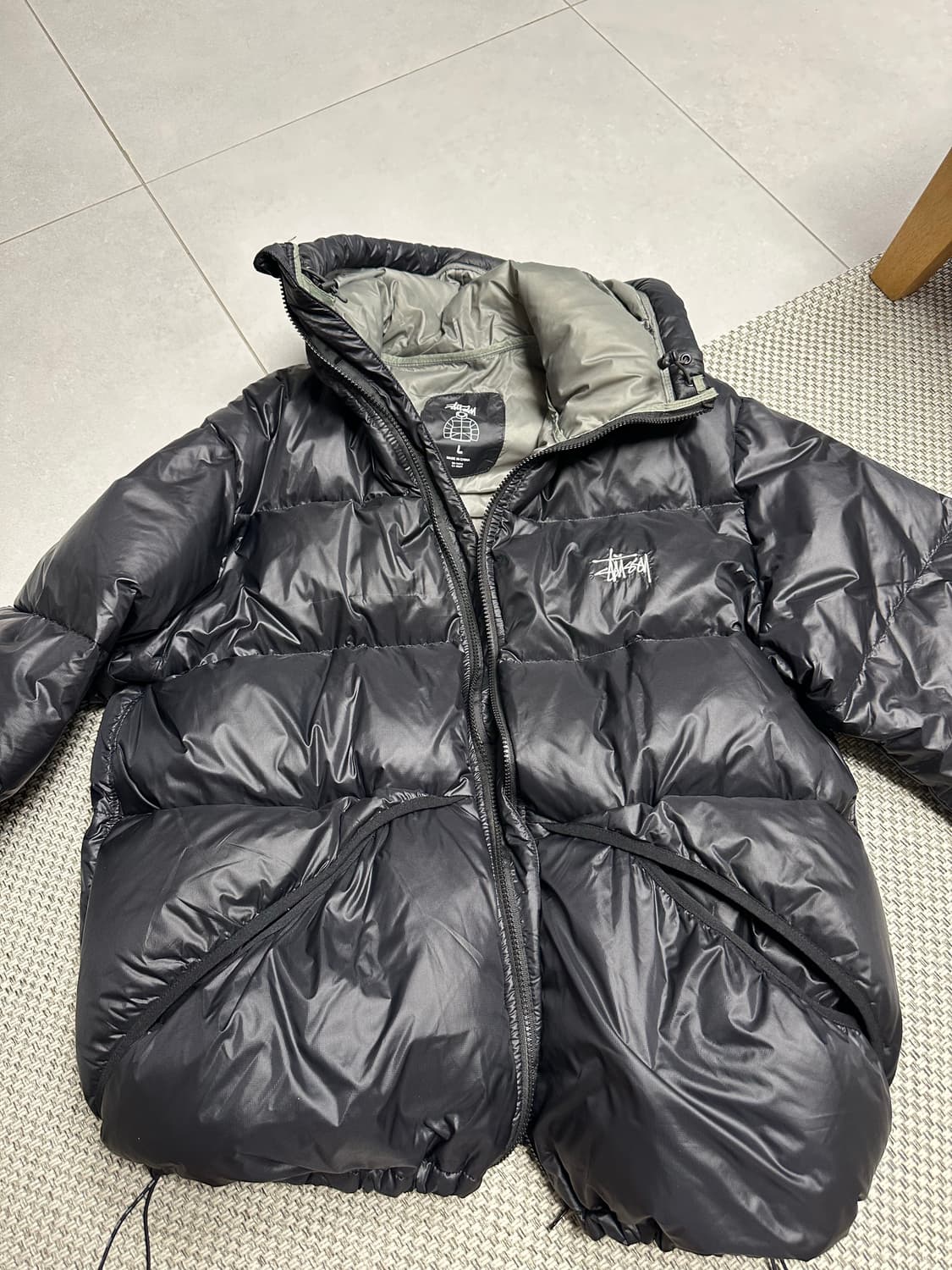 스투시 마이크로 립스탑 패딩 L 상품이미지1