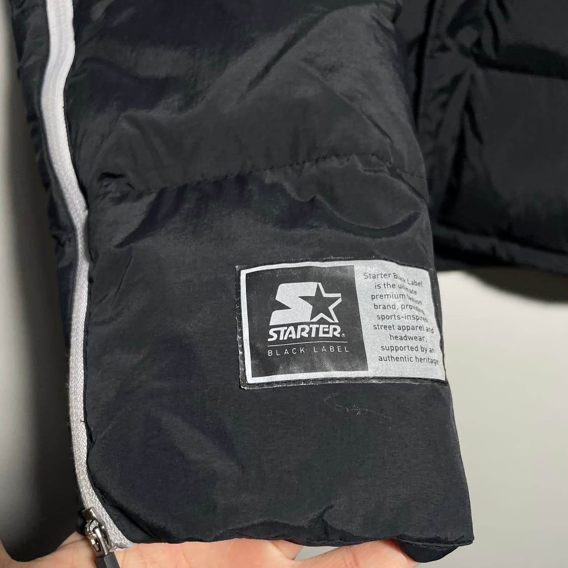 스타터 지퍼 포인트 덕다운 패딩 점퍼 상품이미지2