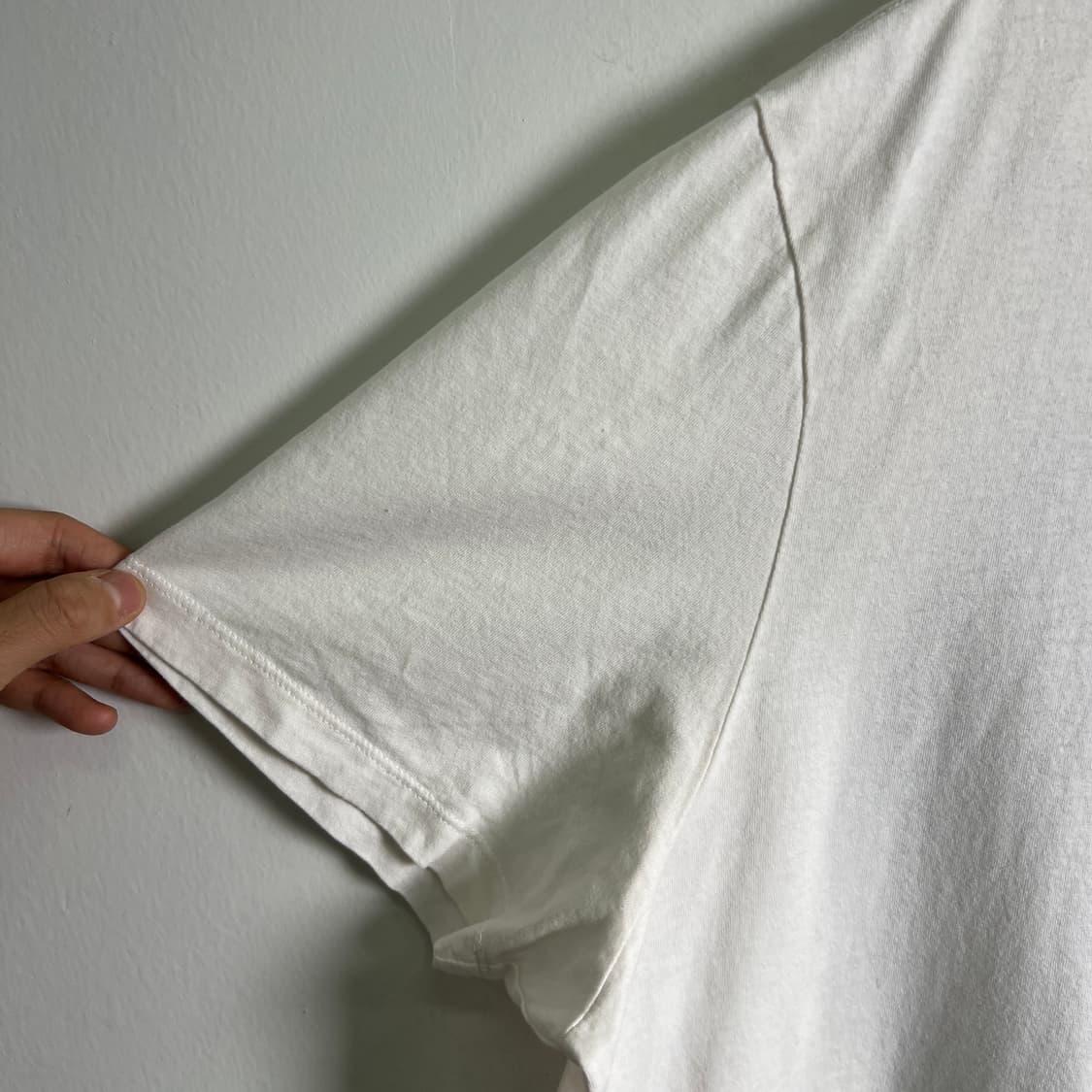 올세인츠 화이트 그래픽 오버핏 반팔 티셔츠 L 상품이미지7