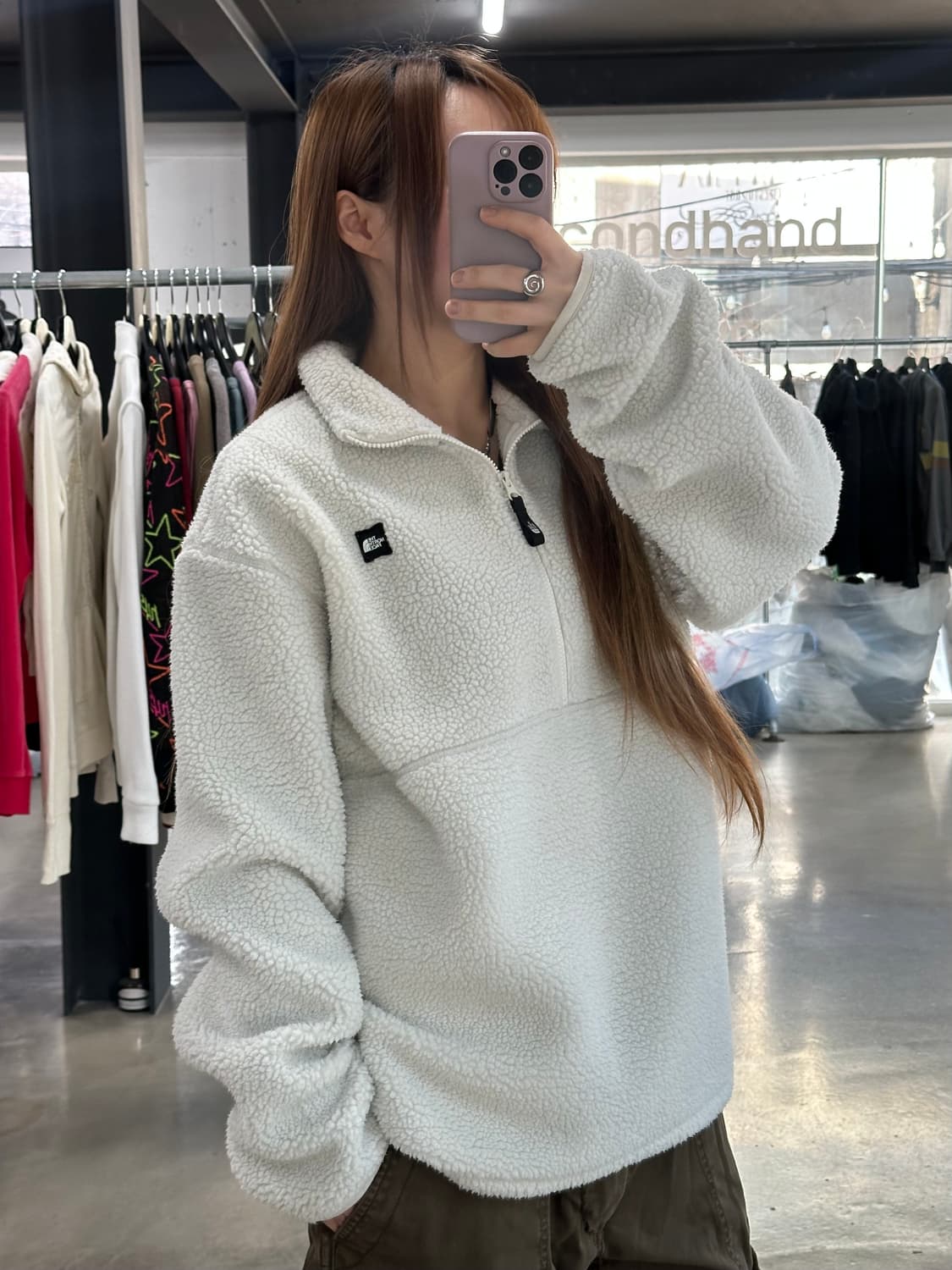 노스페이스 화이트라벨 반집업 플리스  상품이미지1