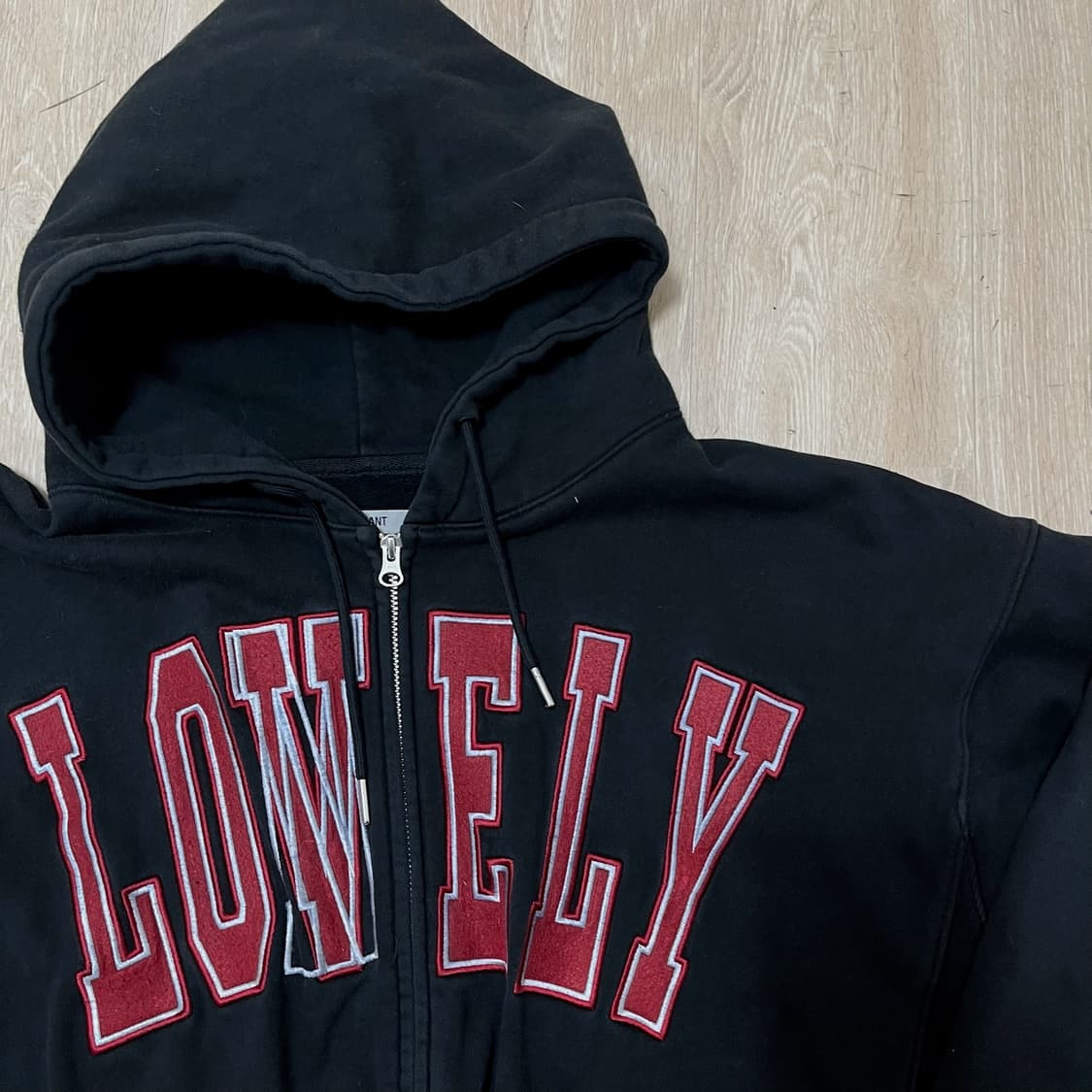 노앙 LONELY 빅로고 오버사이즈 후드집업 L  상품이미지3