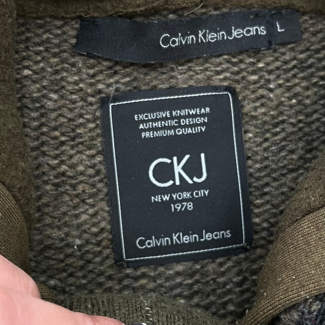 캘빈클라인진스 니트 후드집업 r2868 상품이미지5