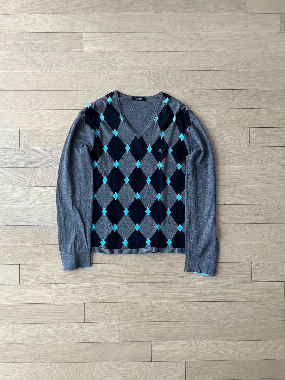 Burberry 버버리 블루 다이아몬드 롱슬리브 니트 상품이미지5