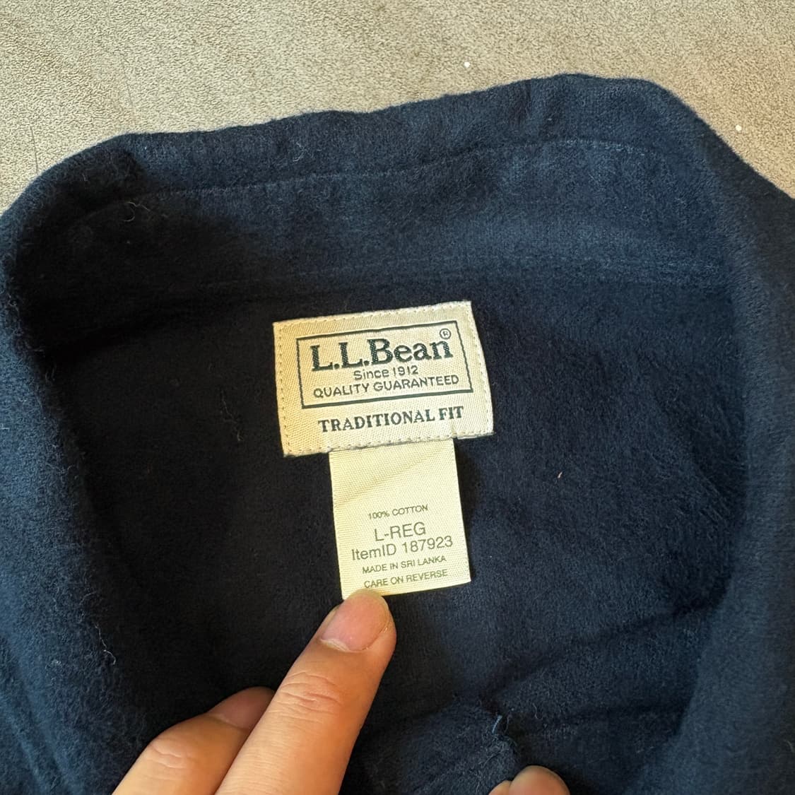 L.L.bean 정품 엘엘빈 네이비 코듀로이 긴팔 셔츠 상품이미지5